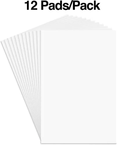 Miniatura 2 de STAPLES Bloc de notas Glue‑Top, 3" x 5", sin rayas, blanco, 50 hojas/bloc