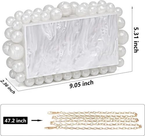 Miniatura 6 de Bolso de noche dorado, bolso de mano geométrico de noche, bolsos dorados metálicos, bolsos de noche para bodas, fiestas y noches formales