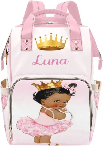 Miniatura 15 de XOZOTY Antler Man Woodland - Bolsas de pañales de camuflaje con nombre impermeable para mamá, mochila de lactancia, bolsas de bebé, regalos