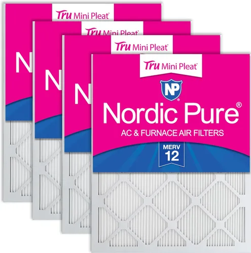 Miniatura 17 de Nordic Pure Filtros de aire para horno MERV 6 de 18 x 25 x 1 pulgadas (tamaño real: 17 1/2 x 24 1/2 x 3/4), color verde poliéster MERV 6, reduce