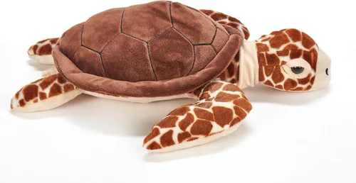 Miniatura 7 de The Petting Zoo Loggerhead - Peluche de tortuga marina, regalos para niños, animales salvajes del océano Onez, juguete de peluche de tortuga marina