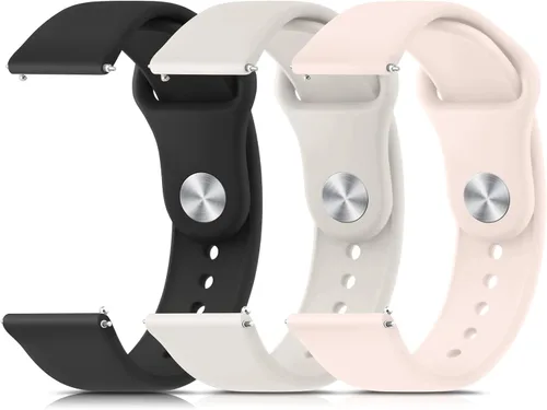 Meliya Correas de reloj de silicona, 0.787 in 0.866 in, correa de repuesto deportiva suave de liberación rápida para mujeres y hombres
