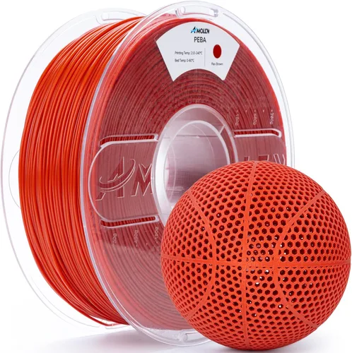 Miniatura 22 de AMOLEN Filamento de impresora 3D de TPU 95A, 0.069 pulgadas que brilla en el verde oscuro, filamento de impresión 3D flexible de TPU suave, alta