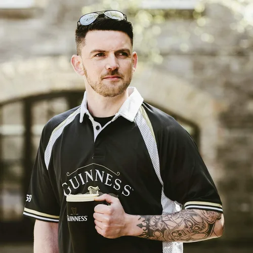 Miniatura 5 de Guinness - Camiseta de rugby con diseño de color negro