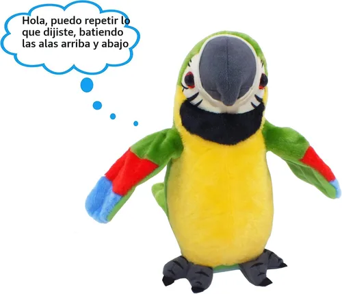 Miniatura 3 de Vincilee Talking Parrot Repeat What You Say Mimicry - Juguete interactivo de peluche para mascotas, juguetes interactivos para regalar a los niños