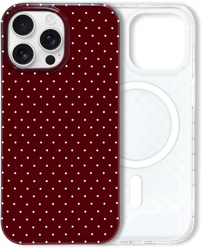 Miniatura 100 de Hython Funda para iPhone Air, diseño estético de lunares lindos, funda simple de 6.5 pulgadas, delgada, antiarañazos, parachoques de TPU suave, a