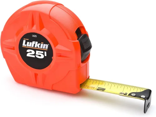 Cinta métrica retráctil Lufkin, 1 pulgada x 26 pies, de alta visibilidad, color naranja, L625CME