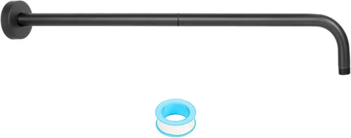 Miniatura 6 de NearMoon Brazo de ducha, brazo de extensión extra con brida, tubo extensor de cabezal de ducha montado en la pared de acero inoxidable