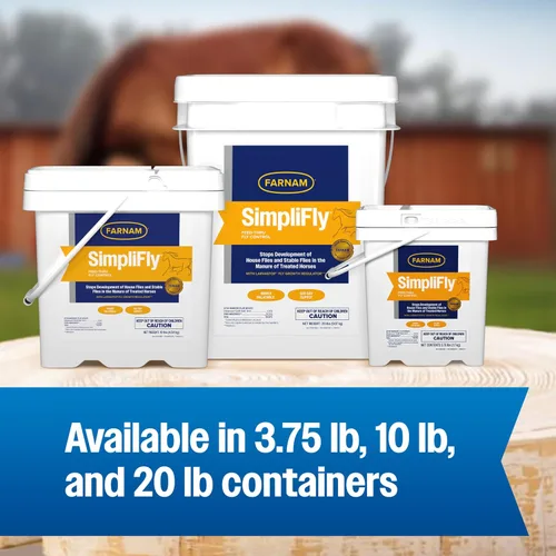 Miniatura 8 de Farnam SimpliFly - Suplemento diario de control de moscas para caballos, 3.75 libras, pellets apetecibles aprobados por la EPA, evita las moscas
