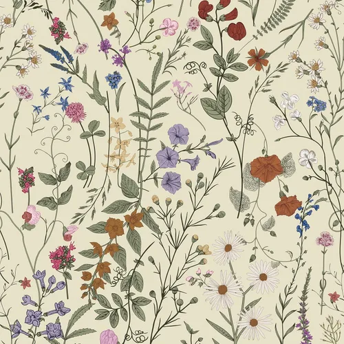 Miniatura 11 de Papel pintado floral JiffDiff despegar y pegar 118" x 17.3" papel pintado para baño papel pintado de flores silvestres papel de contacto de vinilo