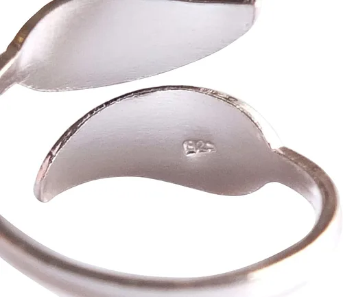 Miniatura 12 de Handmade Silver Leaf Wrap Adjustable Toe Ring, 925 Sterling Silver, Classic Floral Open Toe, Pinky or Knuckle Rings for Women, foot bare jewelry