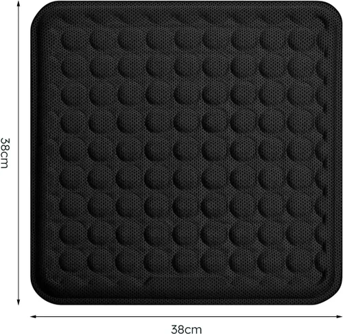 Miniatura 2 de Cojín de asiento de gel refrescante, diseño de panal transpirable que absorbe los puntos de presión, para silla de oficina, asiento de automóvil