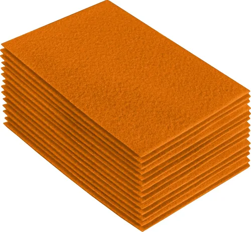 Miniatura 205 de FabricLA Hojas de fieltro acrílico para manualidades, cuadrados de fieltro precortados suaves de 4 x 4 pulgadas (3.9 in x 3.9 in), utiliza hojas