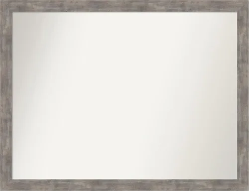 Miniatura 81 de Amanti Art Silver Bathroom Mirror for Over Sink, 24x49 Custom Made Marred Pewter Rectangle Vanity Mirror, Oversize Casual Wood Frame, Hangs Estaño