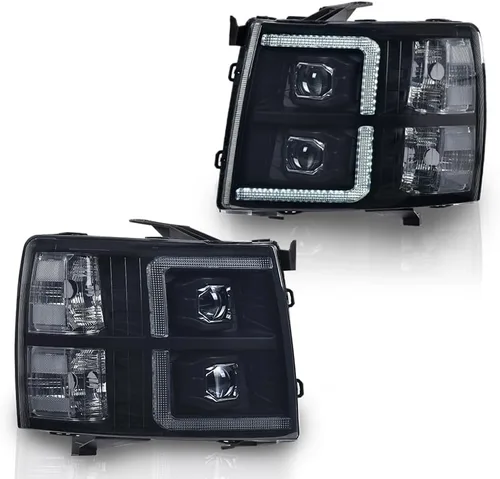Miniatura 22 de G-PLUS Conjunto de faros, compatible con Chevy Silverado 2007 2008 2009 2010 2011 2012 2013 2014 Chevy Silverado parachoques faro, lente