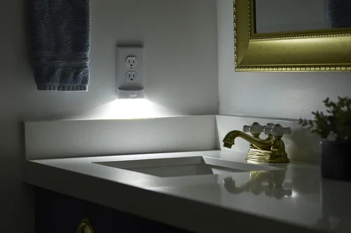 Miniatura 3 de 2 unidades - SnapPower MotionLight [para tomas decorativas] - Luces nocturnas LED con detección de movimiento incorporadas en la placa de pared
