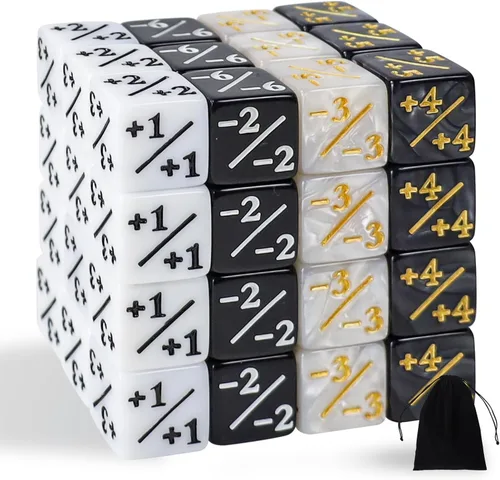 48 dados MTG para contadores de dados con purpurina MTG, cubo D6 de mármol estrellado de lealtad, compatible con MTG, CCG, accesorio de juego de