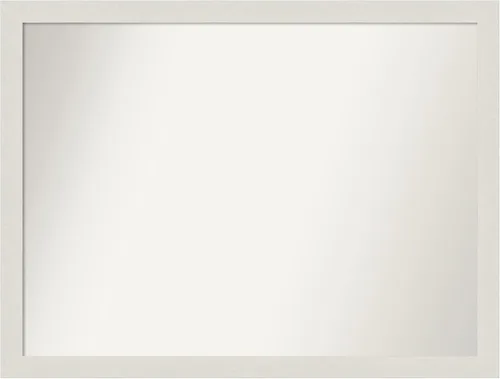 Miniatura 547 de Amanti Art Espejo de baño blanco para sobre el fregadero, 24 x 24 pulgadas, hecho a medida, espejo de tocador cuadrado blanco estrecho, marco