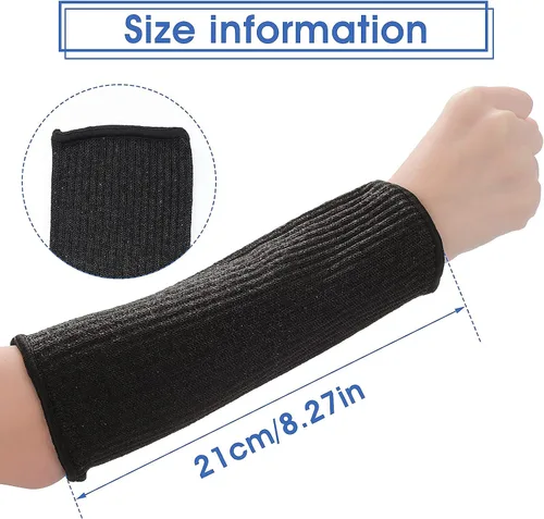 Miniatura 3 de Aster 2 pares de mangas de protección de brazo resistentes a cortes, mangas protectoras de nivel 5, mangas protectoras resistentes al calor