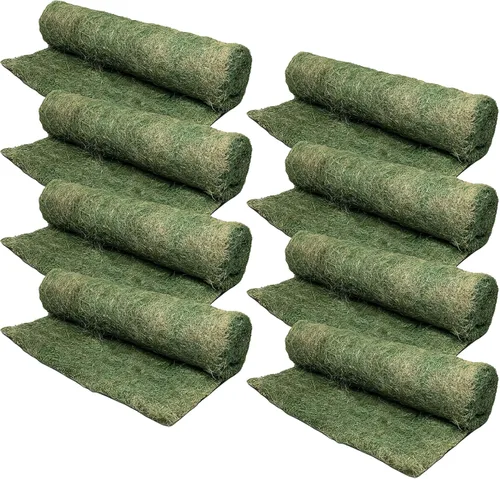 Miniatura 9 de Dewitt Manta Excelsior de red individual, verde, 4 x 112.5 pies, tapete de control de erosión de fibra de madera de álamo con malla para protección