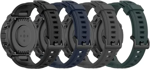 QGHXO Correa para Amazfit T-Rex, correa de repuesto de silicona suave para reloj inteligente Amazfit T-Rex/T-Rex Pro (sin rastreador, solo bandas de