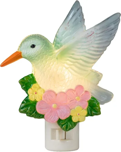 Miniatura 12 de Novelty Lights Lámpara LED copo de nieve blanco puro decoración de Navidad luz nocturna con enchufe giratorio