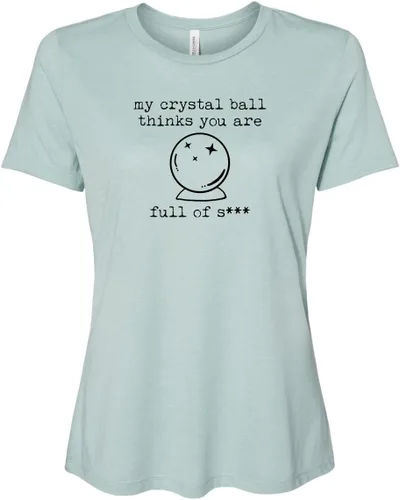 Miniatura 17 de Cute Women's Screen Printed Crew Neck Tee, Shirts With Sayings, Dusty Blue or Olive