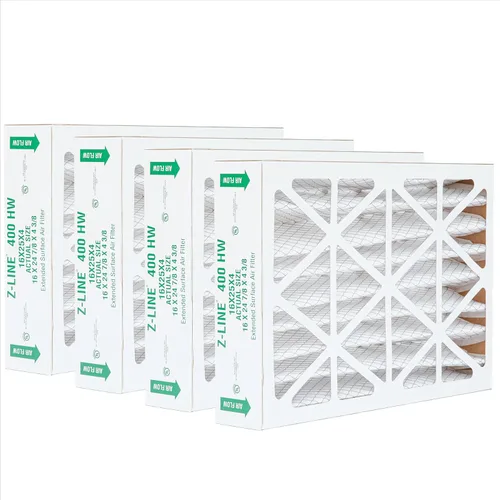 Miniatura 14 de Filtros de aire plegados Glasfloss ZL 8x8x1 MERV 10 (FPR 5-6). (Cantidad 4). Tamaño real: 8 x 8 x 7/8 pulgada