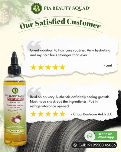 Miniatura 2 de Aceite natural hecho a mano para el cabello de cebolla – 4 onzas Mezcla de hierbas para el rebrote y el control de caídas Aceites esenciales