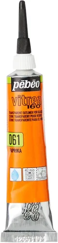 Miniatura 5 de Pebeo Vitrea 160, Juego de 10 Delineadores de Pintura para Vidrio, Tubos de 20 ml 0.67 fl oz (Paquete de 10)