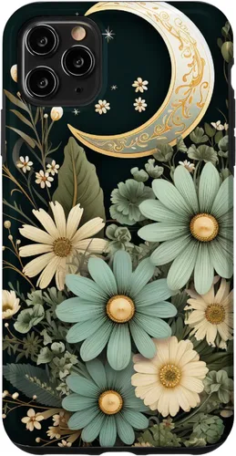 Miniatura 12 de Funda botánica de flores silvestres para iPhone 13 verde salvia
