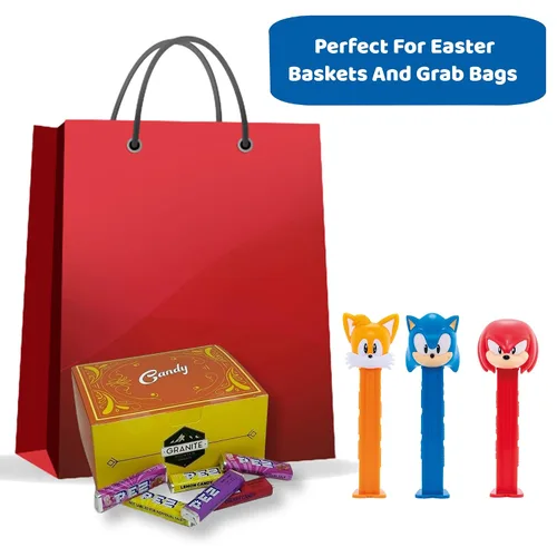 Miniatura 4 de PEZ Sonic The Hedgehog - Juego de dispensadores y cajas de regalo de caramelos: Sonic, nudillos y colas, 3 dispensadores Sonic Pez con repuestos