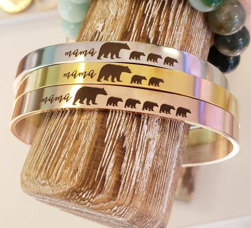 Miniatura 6 de Mama Bear Cuff Bracelet Mother's Day Gift