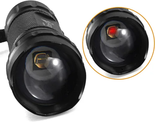 Miniatura 6 de 940nm IR linterna iluminador luz infrarroja visión nocturna foco ajustable LED linterna antorcha para caza (no incluye batería)