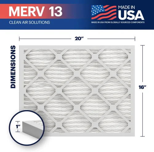 Miniatura 2 de BNX TruFilter - Filtro de aire para horno de CA MERV 13 de 16 x 20 x 1 pulgadas (paquete de 2) - Fabricado en Estados Unidos - Filtros de aire