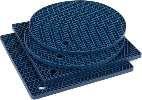 Miniatura 20 de Joyhalo Alfombrillas de silicona para salvamanteles, porta ollas, almohadillas calientes, porta platos, almohadilla de agarre, pelador de ajo