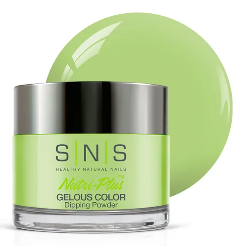 Miniatura 23 de SNS Polvo de inmersión de uñas, polvo de inmersión de color geloso, rosa brillante (rojo/magenta, brillante), color de uñas acrílico de larga