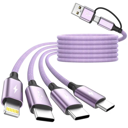 Miniatura 9 de Cable de carga múltiple, cable de carga 3 en 1 para múltiples dispositivos, cable USB universal con tipo C/IP/micro USB para iPhone