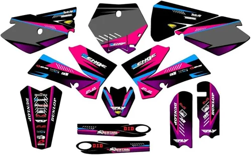 Miniatura 6 de Kit de base gráfica SX 105 Surge Black Senge 2006-2012 compatible con KTM