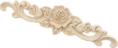 Miniatura 7 de Apliques de madera tallada para manualidades sin pintar, decoración de marco de puerta, esquina, hogar, gabinete, cama, muebles, decoración