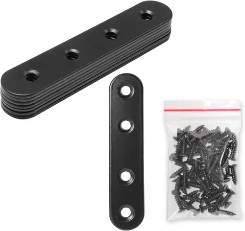 Miniatura 18 de Paquete de 16 soportes rectos de placa plana de acero inoxidable de 1.5 pulgadas, soporte de metal plano de 1.5 pulgadas, soportes de metal de 1.5