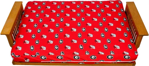 Miniatura 5 de College Covers Everything Comfy Georgia Bulldogs - Funda para futón, tamaño matrimonial (54 x 76 x 6 pulgadas), se adapta a tapetes de 6 y 8 pulgadas