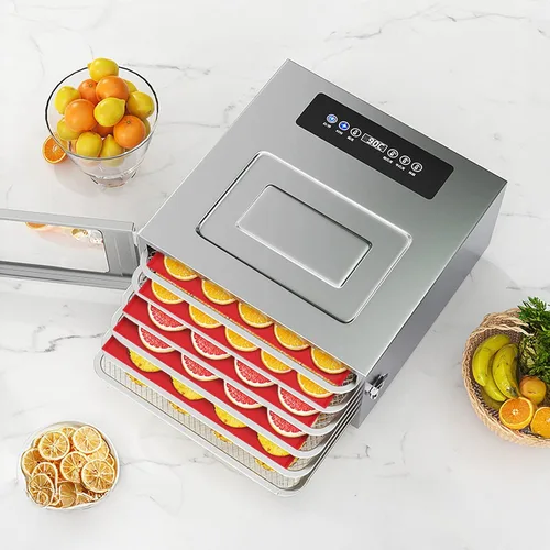 Miniatura 5 de 6 hojas de deshidratador de silicona, bandejas antiadherentes de cuero de frutas para deshidratador con raspador de silicona compatible con Cosori
