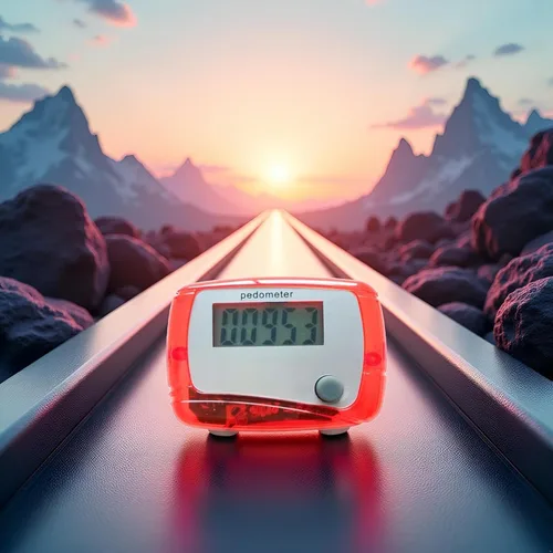 Contador portátil rojo mini digital LCD podómetro deportes caminar correr paso metro distancia caminando millas, contador de calorías, monitor de