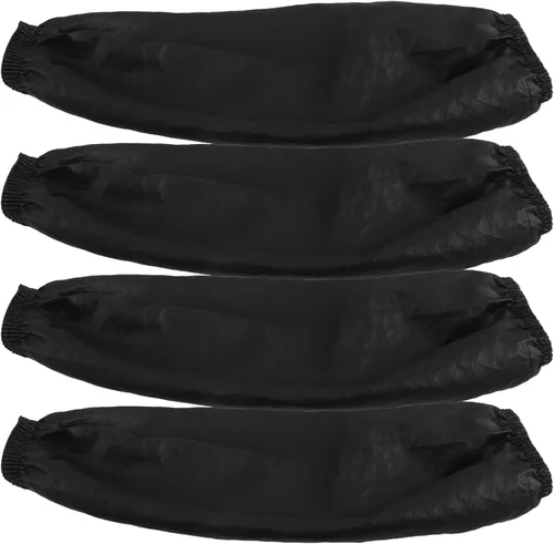 SEWACC 2 Pairs Waterproof Pu Arm Sleeves with Elastic, Forearm Protective Sleeves Oilproof for Cleaning, Dishwashing, Gardening and Industrial Use