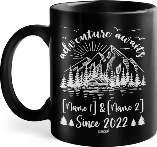 Miniatura 12 de CUBICER Taza de café de cerámica negra personalizada, tazas de béisbol para mamá, con nombre personalizado, tazas grandes, regalos de cumpleaños