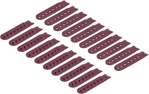 Miniatura 13 de uxcell Tapa de correa Snapback, agujeros de plástico ajustable sombrero broche hebilla reemplazo para reparación de tapas
