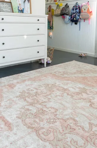 Miniatura 4 de Hauteloom Meyly - Alfombra para sala de estar y dormitorio, lavable a máquina, casa de campo, 2 x 2 pies 11 pulgadas