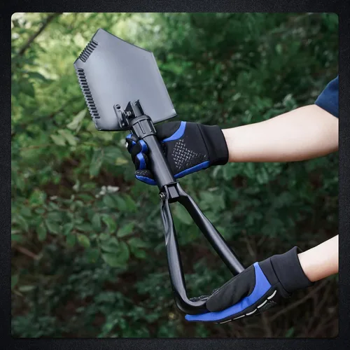 Miniatura 8 de REDCAMP Pala Plegable de Supervivencia para Camping de 23" con Funda, Pala Táctica de Acero al Manganeso de Servicio Pesado con Mango de Tres