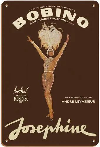 Miniatura 5 de Pacifica Island Art Josephine Baker - Artista afroamericano - Bobino Music Hall Francia - Póster de teatro vintage por Guy Ventouillac c.1975